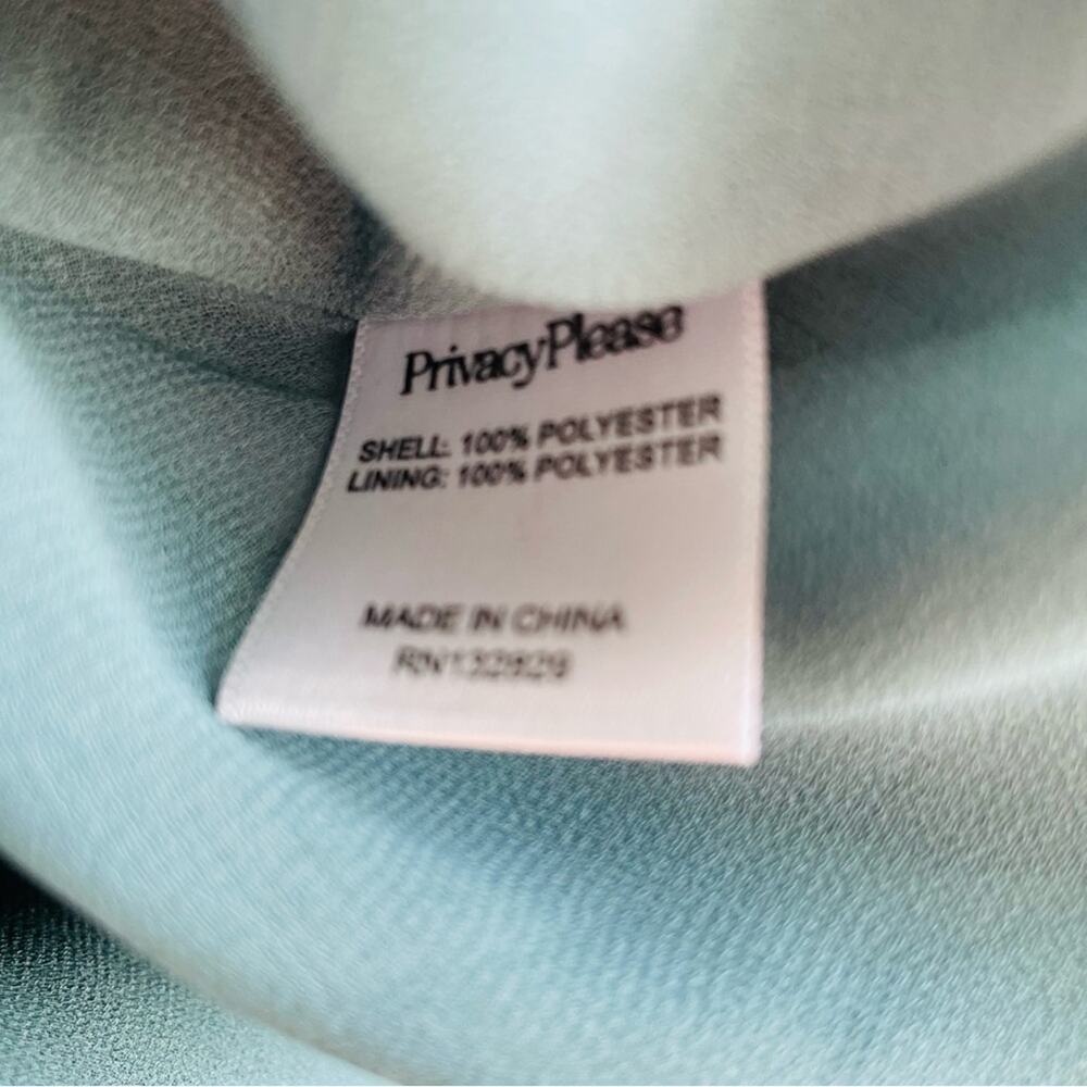 Revolve Privacy Please Wright off the shoulder size large color icy teal - Picture 8 of 8